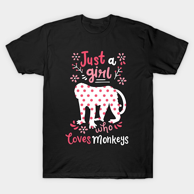 Monkey Monkey Lover Primate Ape T-Shirt by CreativeGiftShop